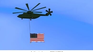 flag waver helicopter