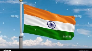 indian flag waver