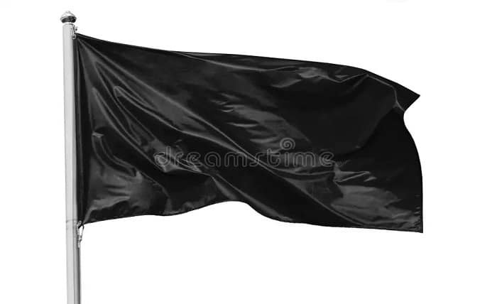 flag waver black