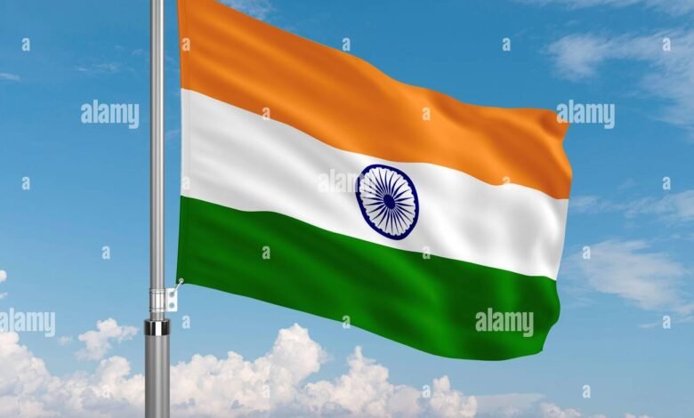 Indian Flag Waver