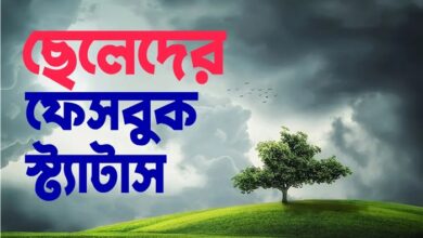 ছেলেদের ফেসবুক স্ট্যাটাস